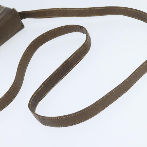 GUCCI GG Supreme Web Sherry Line Bag PVC Beige Gold 86 02 037 Auth 150020