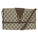 GUCCI GG Supreme Shoulder Bag PVC Beige Gold 89 02 050 Auth 150021-1