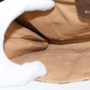 GUCCI GG Supreme Shoulder Bag PVC Beige Gold 89 02 050 Auth 150021-21