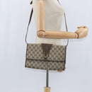 GUCCI GG Supreme Shoulder Bag PVC Beige Gold 89 02 050 Auth 150021-22
