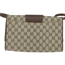 GUCCI GG Supreme Shoulder Bag PVC Beige Gold 89 02 050 Auth 150021-2