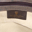 GUCCI GG Supreme Hand Bag PVC Beige Gold Auth 150024-18