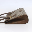 GUCCI GG Supreme Hand Bag PVC Beige Gold Auth 150024-3