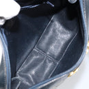 GUCCI GG Supreme Horsebit Shoulder Bag PVC Navy Gold Silver Auth 150026-12