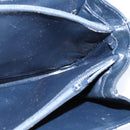 GUCCI GG Supreme Shoulder Bag PVC Navy Gold Auth 150027-19