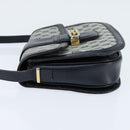 GUCCI GG Supreme Shoulder Bag PVC Navy Gold Auth 150027-3
