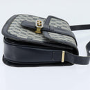 GUCCI GG Supreme Shoulder Bag PVC Navy Gold Auth 150027-4