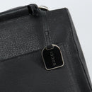GUCCI Horsebit Hand Bag Leather 2way Black 002 1118 0463 Auth 150030-16