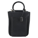 GUCCI Horsebit Hand Bag Leather 2way Black 002 1118 0463 Auth 150030-13