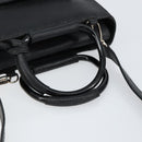 GUCCI Horsebit Hand Bag Leather 2way Black 002 1118 0463 Auth 150030-7