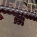FENDI Zucca Canvas Tote Bag Black Brown Auth 150031-11