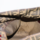 FENDI Zucca Canvas Tote Bag Black Brown Auth 150031-17