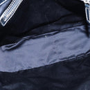 FENDI Zucchino Canvas Tote Bag Navy Silver Auth 150033-11