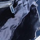 FENDI Zucchino Canvas Tote Bag Navy Silver Auth 150033-17