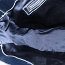 FENDI Zucchino Canvas Tote Bag Navy Silver Auth 150033-18