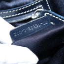 FENDI Zucchino Canvas Tote Bag Navy Silver Auth 150033-12