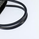 FENDI Zucchino Canvas Tote Bag Navy Silver Auth 150033-7