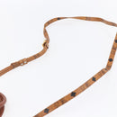 MCM Logogram Vicetos Mini Boston Bag PVC Leather 2way Brown Gold Auth 150034-14