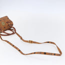 MCM Logogram Vicetos Mini Boston Bag PVC Leather 2way Brown Gold Auth 150034-9