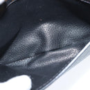 CELINE Macadam Canvas Shoulder Bag PVC Leather Black Gold Auth 150035-21