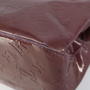 LOUIS VUITTON Monogram Vernis Reade PM Hand Bag Viole M91089 LV Auth 150037-9