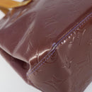 LOUIS VUITTON Monogram Vernis Reade PM Hand Bag Viole M91089 LV Auth 150037-14