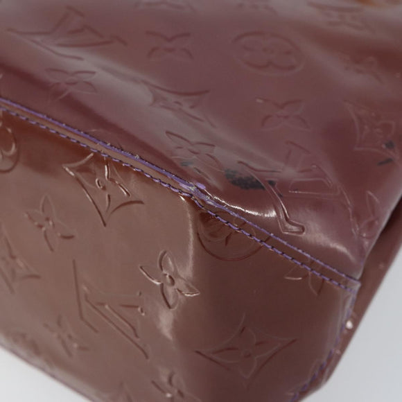 LOUIS VUITTON Monogram Vernis Reade PM Hand Bag Viole M91089 LV Auth 150037