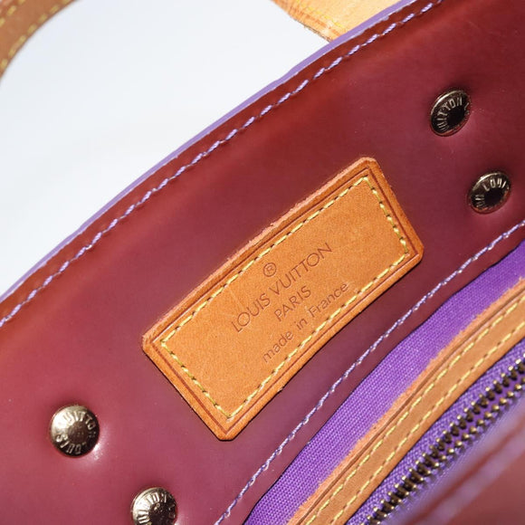 LOUIS VUITTON Monogram Vernis Reade PM Hand Bag Viole M91089 LV Auth 150037