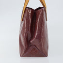 LOUIS VUITTON Monogram Vernis Reade PM Hand Bag Viole M91089 LV Auth 150037-4