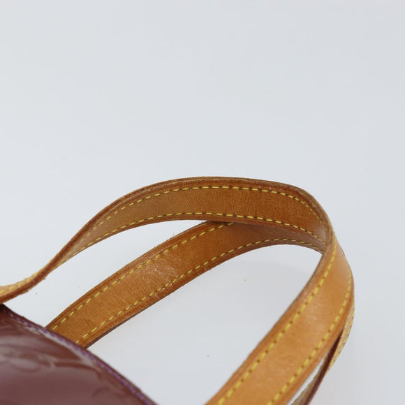 LOUIS VUITTON Monogram Vernis Reade PM Hand Bag Viole M91089 LV Auth 150037