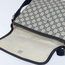 GUCCI GG Supreme Shoulder Bag PVC Navy Silver 223666 Auth 150039-10