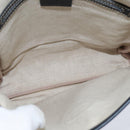 GUCCI GG Supreme Shoulder Bag PVC Navy Silver 223666 Auth 150039-11