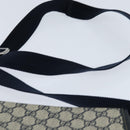 GUCCI GG Supreme Shoulder Bag PVC Navy Silver 223666 Auth 150039-8
