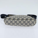 GUCCI GG Supreme Shoulder Bag PVC Navy Silver 223666 Auth 150039-5