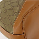 GUCCI GG Canvas Shoulder Bag Beige Gold Auth 150040-15