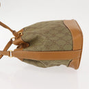 GUCCI GG Canvas Shoulder Bag Beige Gold Auth 150040-4