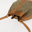 GUCCI GG Canvas Shoulder Bag Beige Gold Auth 150040-6