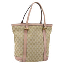 GUCCI GG Canvas Miss GG Tote Bag Beige Gold 342591 Auth 150041-1