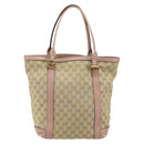 GUCCI GG Canvas Miss GG Tote Bag Beige Gold 342591 Auth 150041-2