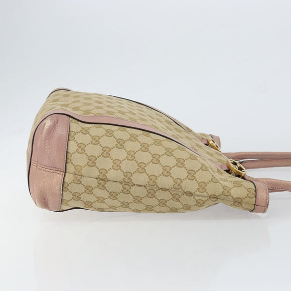GUCCI GG Canvas Miss GG Tote Bag Beige Gold 342591 Auth 150041
