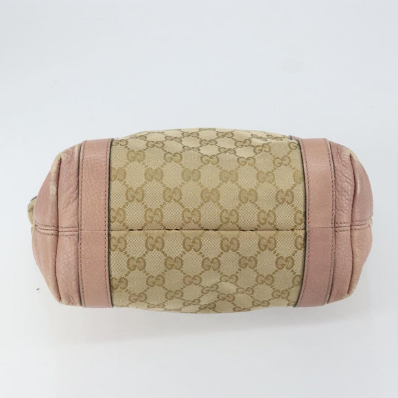 GUCCI GG Canvas Miss GG Tote Bag Beige Gold 342591 Auth 150041