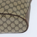 GUCCI GG Supreme Web Sherry Line Shoulder Bag PVC Beige 89 02 081 Auth 150042-11
