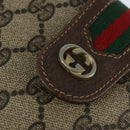 GUCCI GG Supreme Web Sherry Line Shoulder Bag PVC Beige 89 02 081 Auth 150042-14