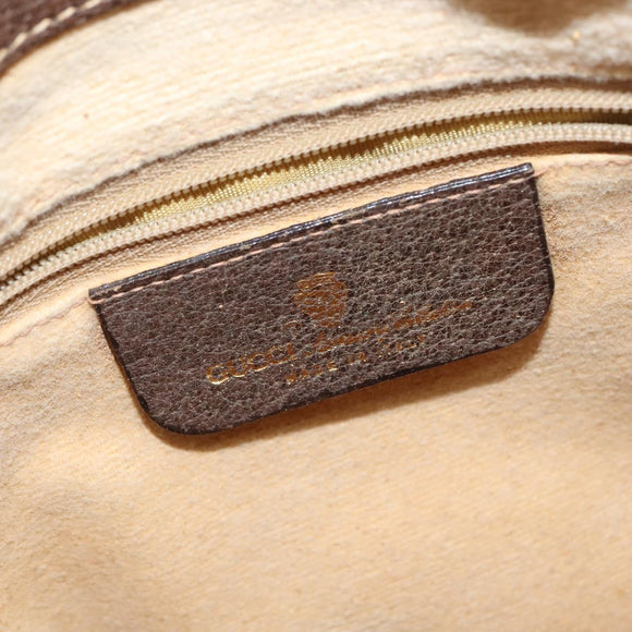 GUCCI GG Supreme Web Sherry Line Shoulder Bag PVC Beige 89 02 081 Auth 150042