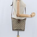GUCCI GG Supreme Web Sherry Line Shoulder Bag PVC Beige 89 02 081 Auth 150042-21