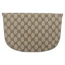 GUCCI GG Supreme Clutch Bag PVC Beige Gold 89 02 503 Auth 150043-2