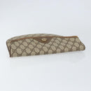 GUCCI GG Supreme Clutch Bag PVC Beige Gold 89 02 503 Auth 150043-5