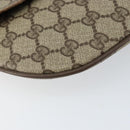 GUCCI GG Supreme Clutch Bag PVC Beige Gold 89 02 503 Auth 150043-14