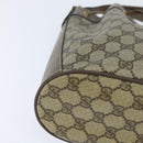 GUCCI GG Supreme Web Sherry Line Shoulder Bag PVC Beige 41 02 034 Auth 150046-14