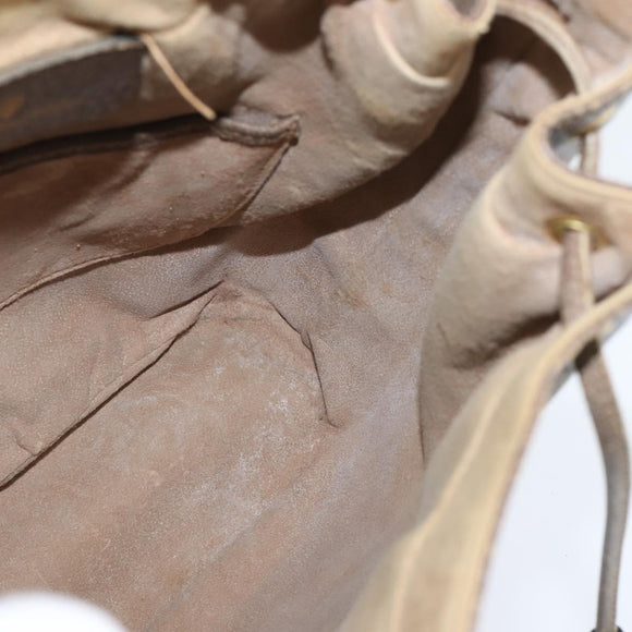 GUCCI GG Supreme Web Sherry Line Shoulder Bag PVC Beige 41 02 034 Auth 150046